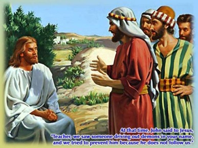 Mark 9 38-48 - we tried to prevent him because he does not follow us